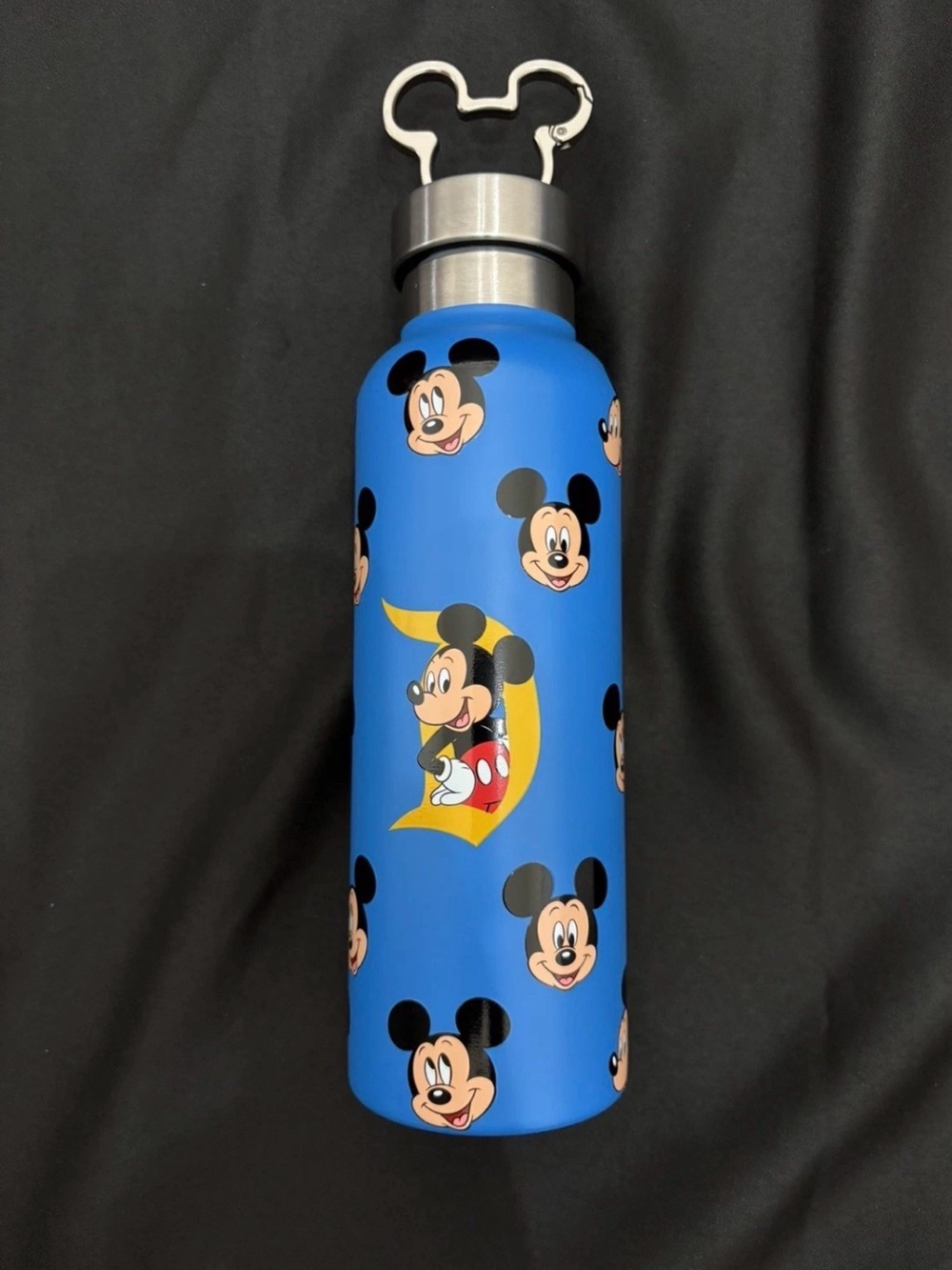 Mickey Mouse Stainless Steel Water Bottle Disneyland Resort With Clip
